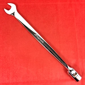 Excellent! Snap-on 3/8" FHO12 12-pt Flex-Head Open-end Combo Wrench Saltus 1995 - Picture 1 of 14