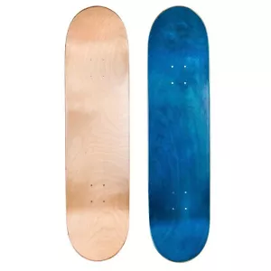 2 x Cal 7 Blank Maple 7.75" Skateboard Deck for Natural and Blue color - Picture 1 of 5