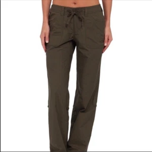 The North Face Green Drawstring Roll Tab Horizon Utility Hiking Pants Sz 6 - Picture 1 of 10