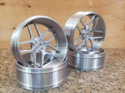 3d Printed 1:10 RC Car Staggered 10 Point Wheels Fit Redcat 26ers Tires 12mm Hex - Image 1 of 3