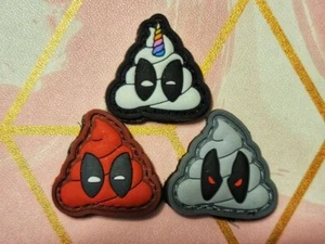 DEADPOOL DEADPOO EMOJI PVC PATCH ANIME RANGER EYE PDW GEAR TACTICAL - Foto 1 di 2