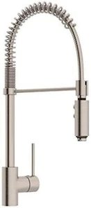 ROHL LS64L-STN-2 Pirellone Single Handle Pull Down Kitchen Faucet Satin Nickle - Picture 1 of 3