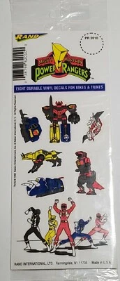 1994 Mighty Morphin Power Rangers Sticker Sheet Saban Ent. Red Jason Tommy - Image 1 of 3