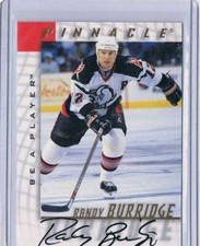 1997-98 Be A Player Autographs #79 Randy Burridge NM-MT Auto Sabres