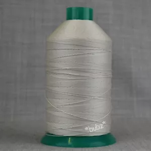 STRONG BONDED NYLON SEWING THREAD 20s 1,500m LEATHER REPAIR 20 TKT SILVER WHITE - Picture 1 of 1