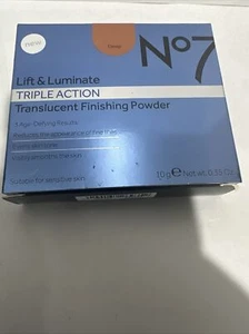No7 Lift & Luminate Triple Action Translucent Finishing Powder DEEP 0.35oz - Picture 1 of 3