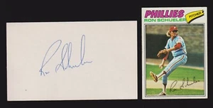 Ron Schueler (debut 1972) PHI WHX ATL MIN AUTÓGRAFO FIRMADO AUTOMÁTICO 3x5 ÍNDICE DE AUTENTICIDAD - Imagen 1 de 1
