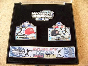 2004 WS World Series St. Louis Cardinals vs Boston Red Sox Rivalry lapel pin set - Picture 1 of 3