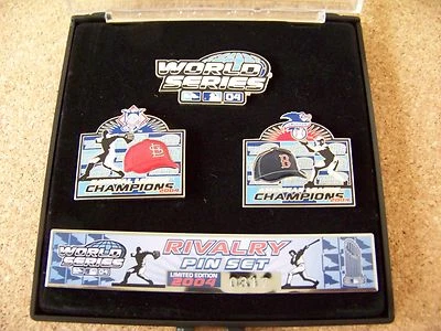 2004 WS World Series St. Louis Cardinals vs Boston Red Sox Rivalry lapel pin set - Image 1 of 3