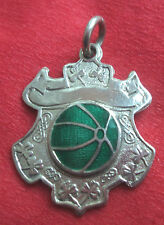 Irish Sterling Silver Enamel Medal or Fob - Gaelic Football - Dublin 1961