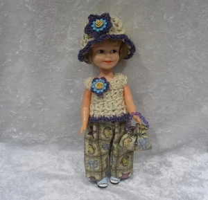 Hecho a medida PENNY BRITE #16 Conjunto de Top, Sombrero, Pantalones y Monedero, Ropa para Muñeca Hecha a Mano - Imagen 1 de 3