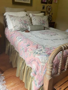 BEST OF FLANDERS Belgium Tapestry TWIN FULL Coverlet Bedspread SAVONNERIE II - Picture 1 of 24