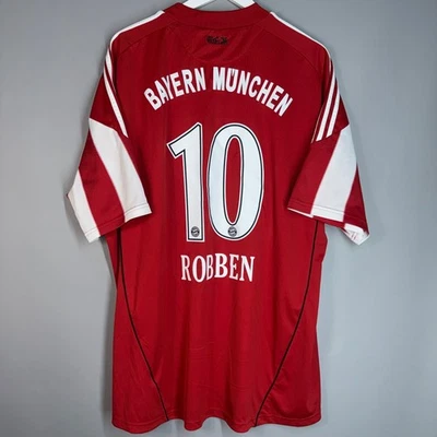 CAMISETA DE FUTBOL LOCAL BAYERN MUNCHEN 2010/2011 TALLA 2XL ADULTO #10 ROBBEN Foto 1 de 4