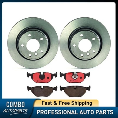 Juego de pastillas de freno de disco trasero rotor para BMW 328Ci 2000-2000 Foto 1 de 4