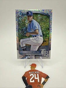 Gary Gill Hill 2025 Bowman Chrome 1st Bowman Speckle Refractor /299 Strahlen - Bild 1 von 2