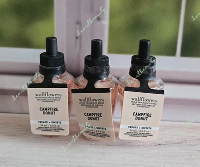 bath and body works campfire donut wallflower home fragrance refill x3 - Image 1 of 2