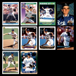 Rusty Meacham Lot 10 Different Baseball Cards 1992-1995 KC Royals/DET Tigers - Picture 1 of 12