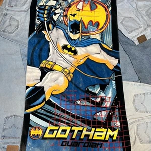 Y2K Batman Gotham Guardian Beach Towel Multicolor DC Comics Superhero Summer - Picture 1 of 3