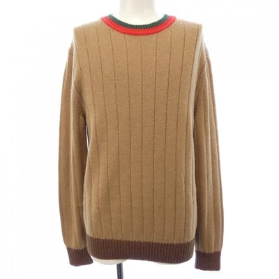 Auténtico Suéter GUCCI Tejido a Rayas Camel Acanalado Tejido 721035 XKB4A Prendas de Punto #27... Foto 1 de 4