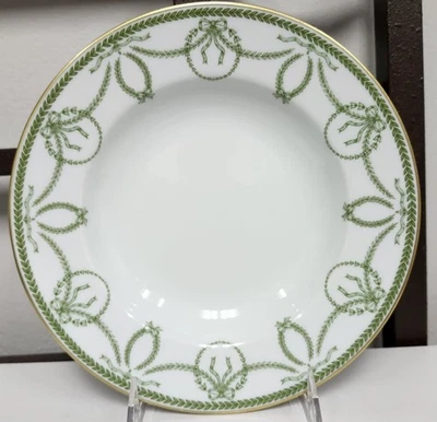 Sopa de borde Fabergé Limoges CHEVERNEY GREEN nunca usada TOTALMENTE NUEVA Foto 1 de 3