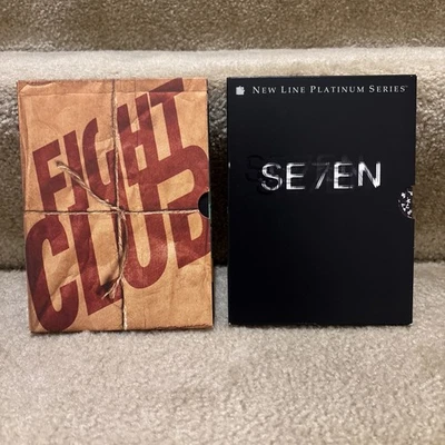 David Fincher Brad Pitt DVD Lot: Fight Club Collector's Edition and Seven EUC - Image 1 of 4