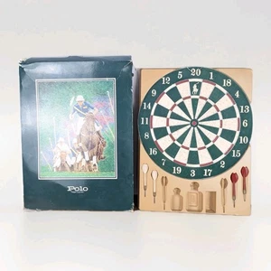 Vintage 80er Polo Ralph Lauren On Target Herren Dartscheibe Set & 4 Darts - Bild 1 von 3