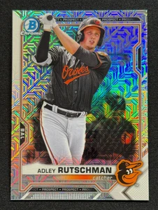 2021 Bowman Chrome Prospects #BCP-121 ADLEY RUTSCHMAN ⚾ Mojo Refractor RC ROOKIE - Picture 1 of 11