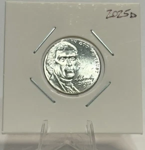 (1) Eine 2025 D Jefferson Nickel, aus Nickelbox, schöne Münze! 🔥 - Bild 1 von 8