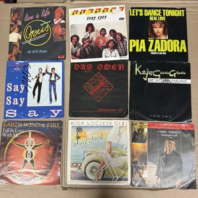 4: Ca ~ 100 7" Singles 70er 80er  Paket Sammlung Rock Pop Disco Internatioal - Image 1 of 3