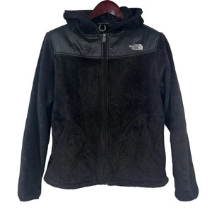 The North Face TNF OSO Hoodie Womens L Black Full Zip Teddy Fleece Jacket AA5Z - Picture 1 of 11