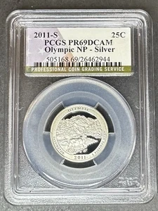 Cuarto Olímpico 2011-S Plata Prueba PCGS PR-69 DCAM, Compra 3 Artículos, ¡Obtén $5 de descuento! - Imagen 1 de 2
