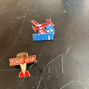 Air Racing Pins Indy 85 And Red Baron Flight Gear - Picture 1 of 2