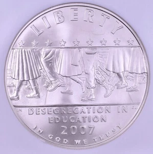 2007-P Little Rock School Desegregation Commemorative Silver Dollar - NGC MS69 - Picture 1 of 3
