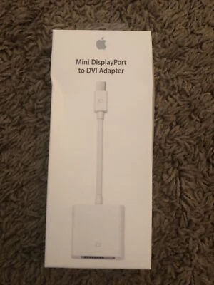 Apple Mini DisplayPort to DVI Adapter White MB570LL/B A1305 Genuine Brand new - Image 1 of 2
