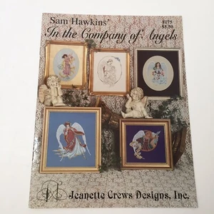 Sam Hawkins' In the Company of Angels Cross Stitch Pattern Book Jeanette Crews - Picture 1 of 7