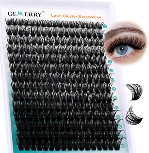 Lash Clusters D Curl 280Pcs Cluster Lashes DIY Lash Extensions Eyelash Clusters - Picture 1 of 12