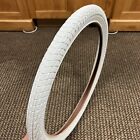 BICYCLE TIRE 20 X 1.95 WHITE WALL FITS OLD SCHOOL BMX GT MONGOOSE SCHWINN OTHERS