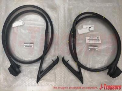 NISSAN 240SX SILVIA S13 89-94 Genuine Door Weatherstrip Seal Right Left Set OEM - Image 1 of 4