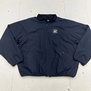 Vintage Ashworth Navy Blue Zip Jacket 100th US Open 2000 Pebble Beach Mens XXL - Picture 1 of 7