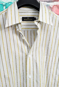 Bugatchi Uomo Mens Button Front Dress Shirt Size L, Large