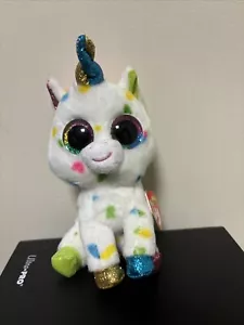 TY Beanie Boos Velve Harmonie the Unicorn 6" Plush Stuffed Animal - Picture 1 of 4