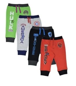 Marvel Avengers 4 Pack Jogger Pants Boys 7-8 - Picture 1 of 3