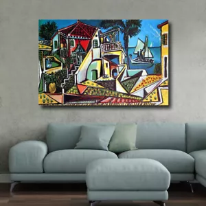 Mediterranean Landscape, Picasso - CANVAS OR PRINT WALL ART - Picture 1 of 4