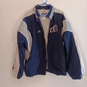 RARA giacca a vento vintage anni 80 APEX ONE uomo Georgetown Hoyas ricamata taglia XL - Foto 1 di 18