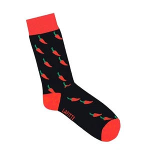845012 CHILLI PEPPERS LAFITTE PATTERNED SOCKS COMBED COTTON MENS SIZE AU 6-11 - Picture 1 of 1