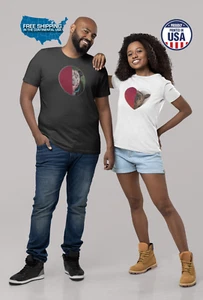 Unisex-Shirt personalisiert Pailletten mit Bild & Text, individuelle Wendepailletten T - Bild 1 von 9