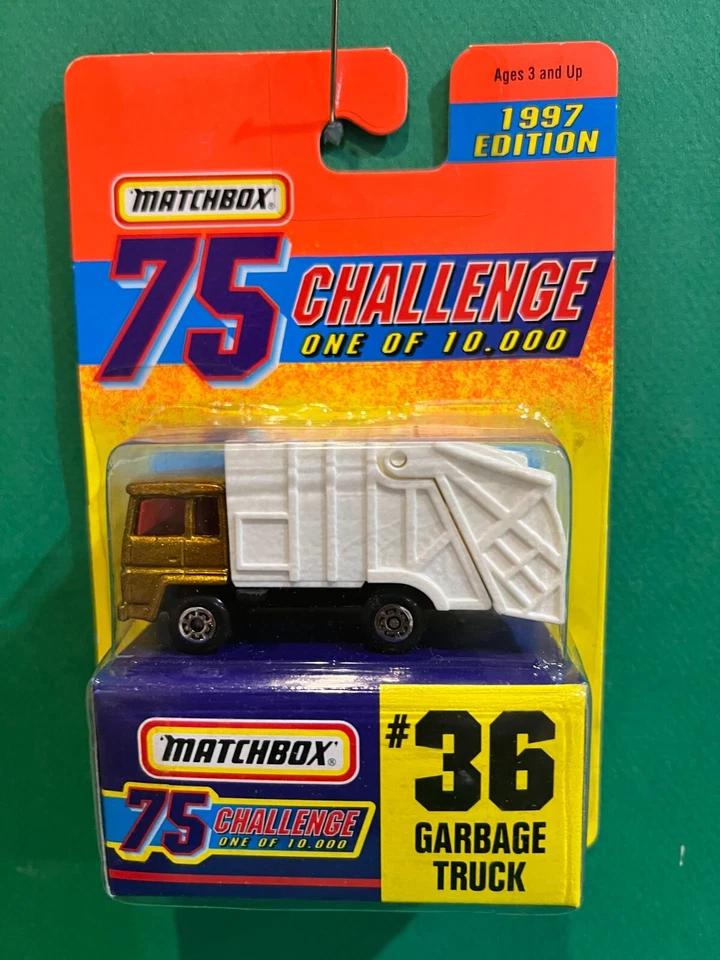 Matchbox 1-75 Gold Challenge #36 Garbage Refuse Truck 1/64 Diecast BX44 - Image 1 of 1