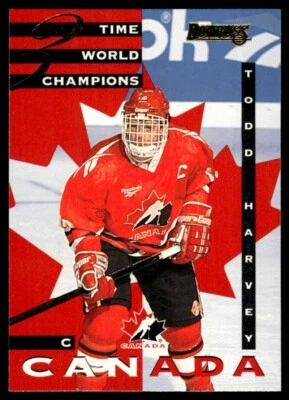 1995-96 Donruss Canadian World Junior Team #17 Todd Harvey Team Canada - Image 1 of 2