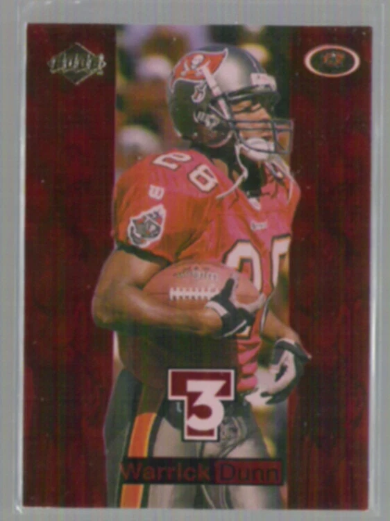 WARRICK DUNN 1998 Edge Triple Threat Insert #28.  BUCS - Image 1 of 1