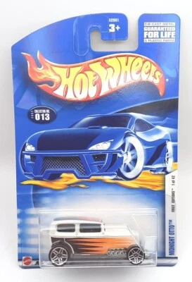 Hot Wheels MIDNIGHT OTTO 2002 First Editions Collector # 13 VINTAGE Mattel 2001  - Image 1 of 4
